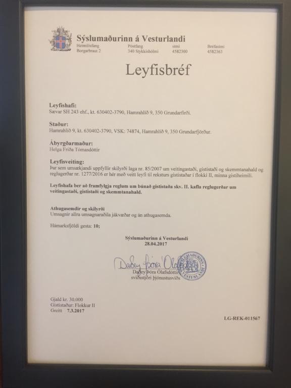 Hamrahlith 9 Guesthouse Grundarfjordur Zewnętrze zdjęcie